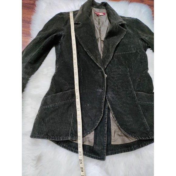 ZARA TRF Corduroy Blazer Jacket High-Low Jacket L /M - Picture 8 of 12